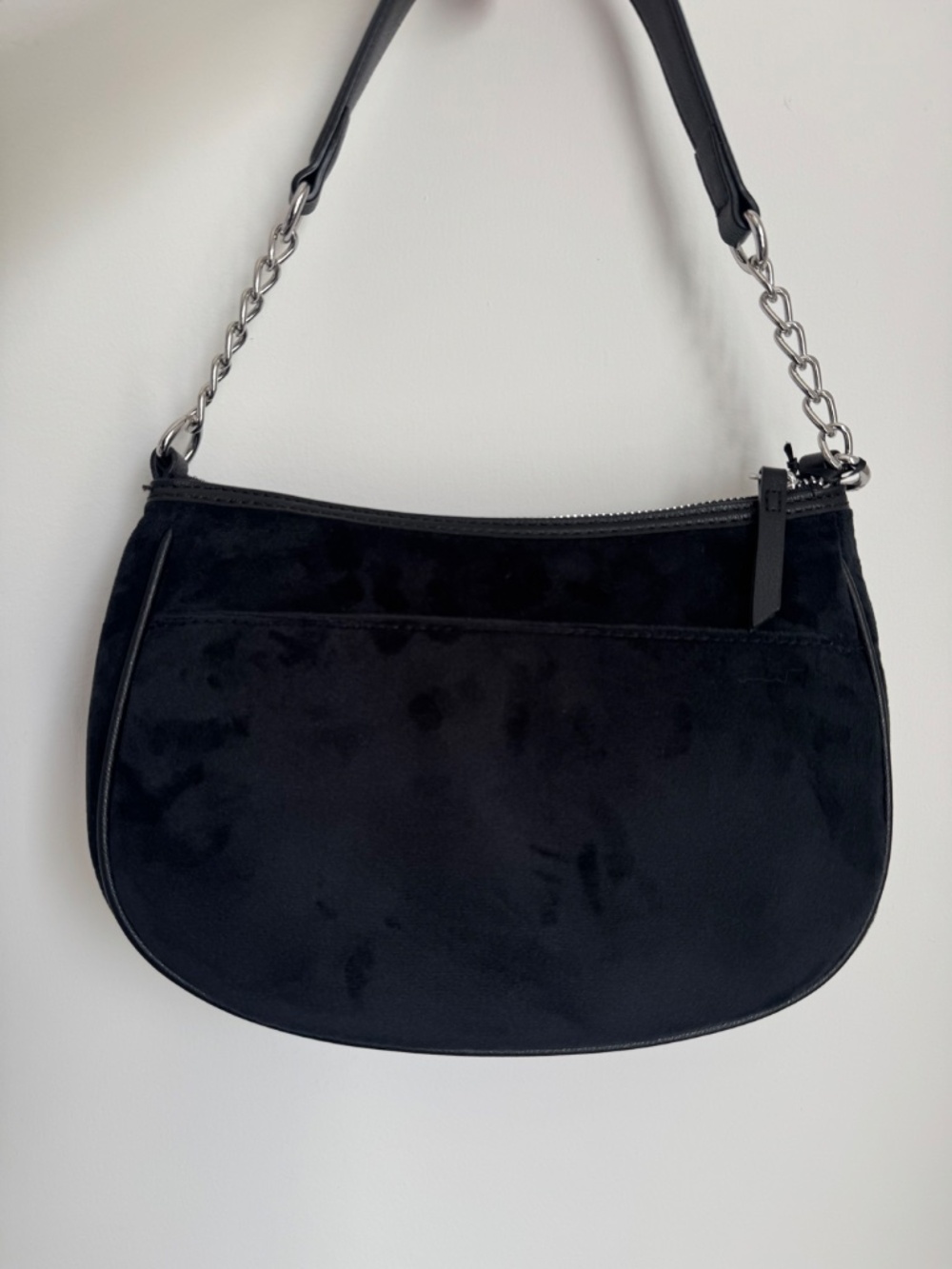 NEW✨Juicy Couture Black Velour Shoulder Bag Y2K Logo - Picture 6 of 8